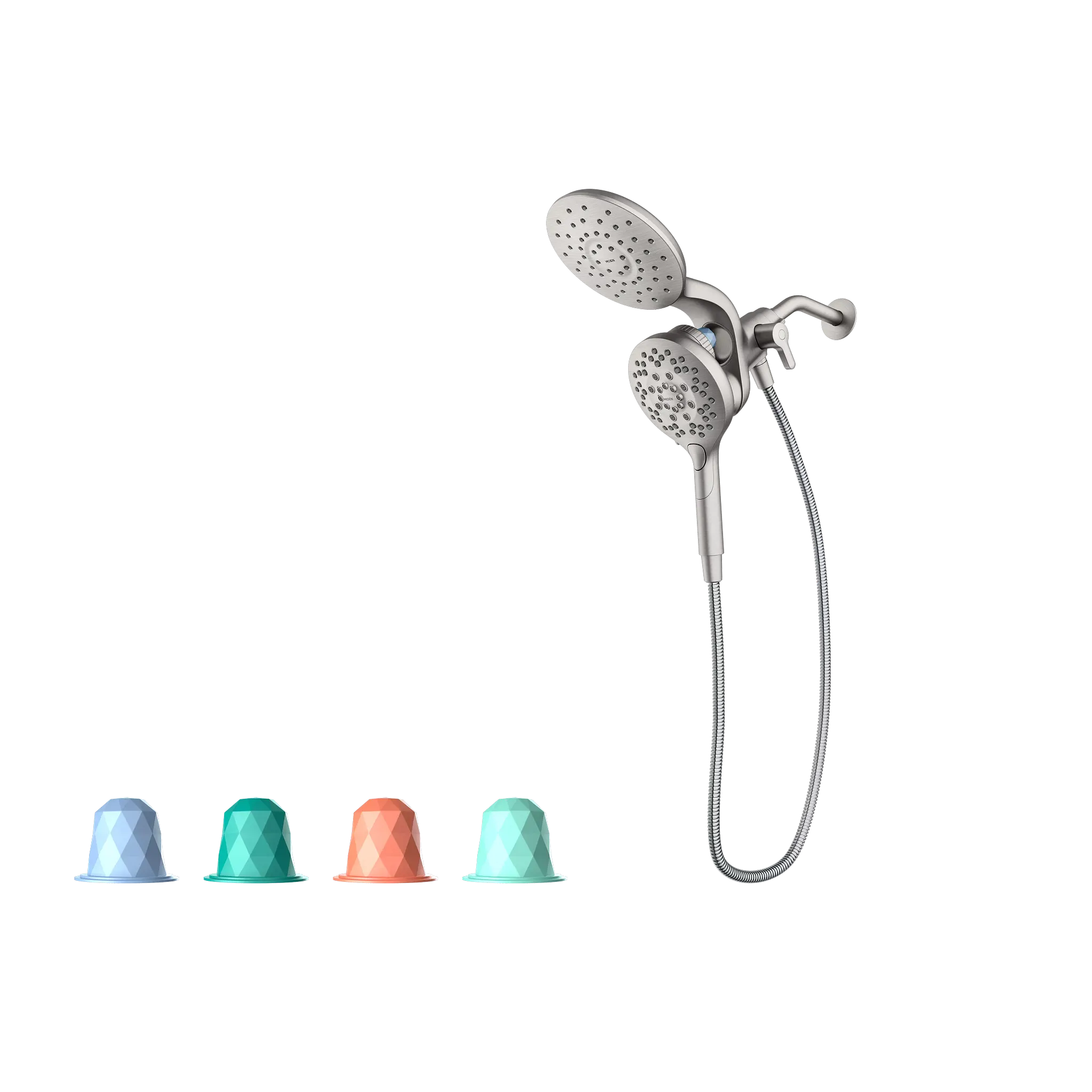 MOEN IN208C2 Chrome six-function 6-1/2" diameter spray head eco rainshower and handshower