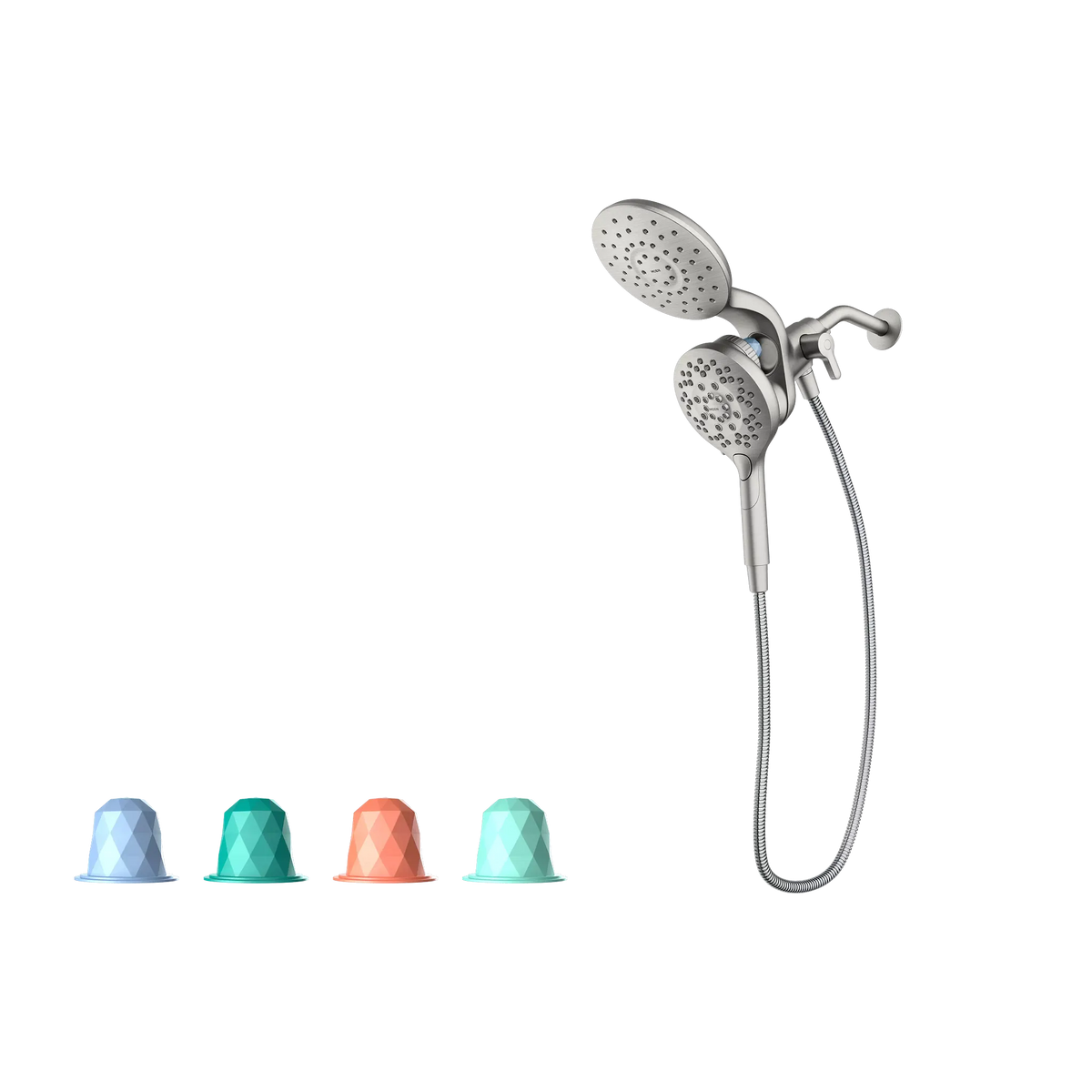 MOEN IN208C2SRN Inly  Six-Function 6-1/2" Diameter Spray Head Eco Rainshower And Handshower In Spot Resist Brushed Nickel