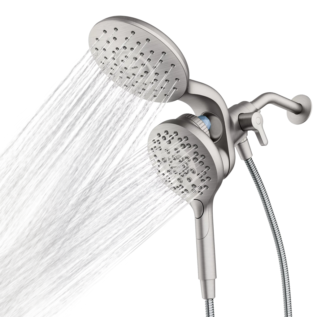 MOEN IN208C2SRN Inly  Six-Function 6-1/2" Diameter Spray Head Eco Rainshower And Handshower In Spot Resist Brushed Nickel