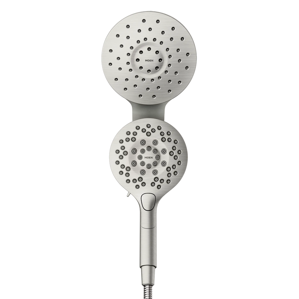 MOEN IN208C2SRN Inly  Six-Function 6-1/2" Diameter Spray Head Eco Rainshower And Handshower In Spot Resist Brushed Nickel