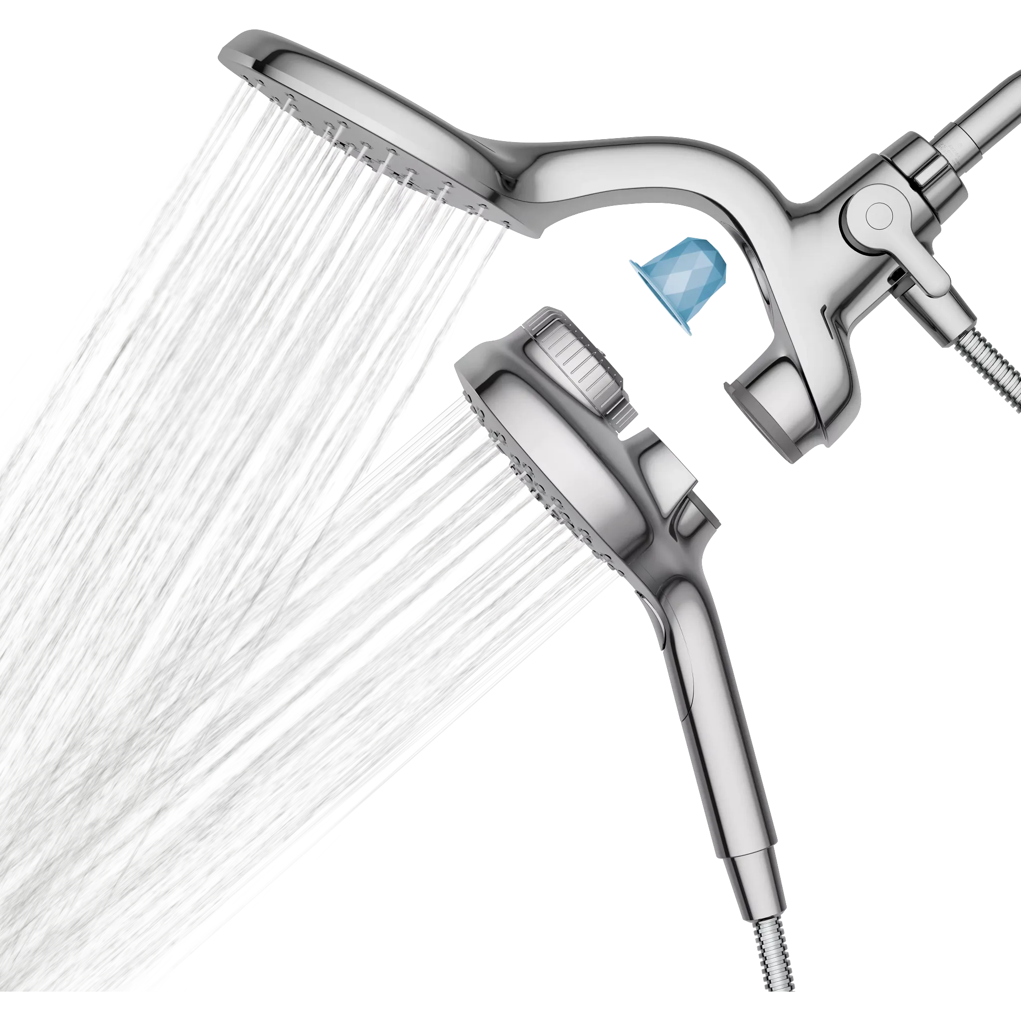 MOEN IN208C2 Chrome six-function 6-1/2" diameter spray head eco rainshower and handshower