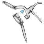 MOEN IN208C2 Chrome six-function 6-1/2" diameter spray head eco rainshower and handshower