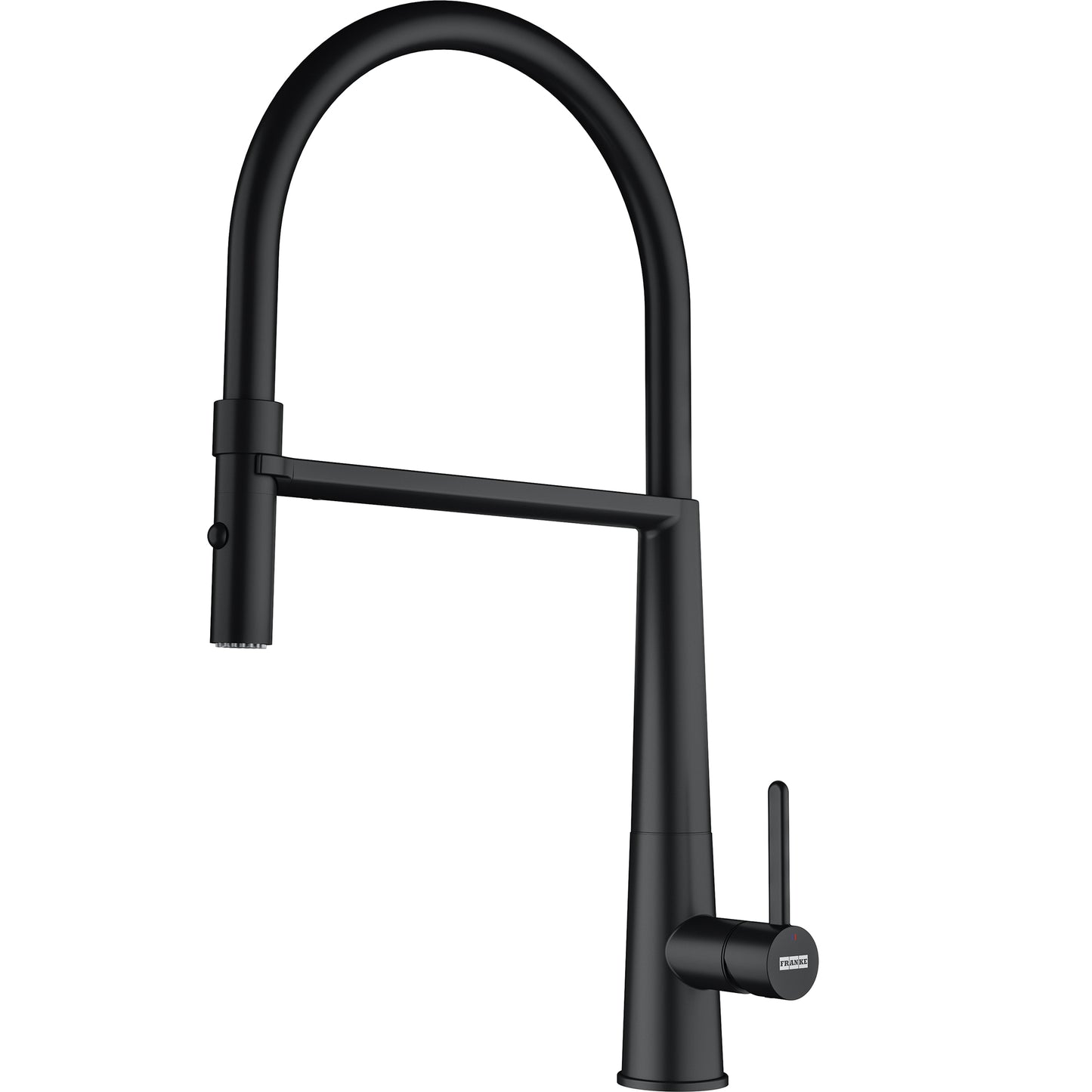 FRANKE ICN-SP-MBK Icon 18-in Single Handle Semi-Pro Kitchen Faucet in Matte Black In Matte Black