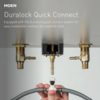 MOEN T6142BN Gibson Two-Handle High Arc Bathroom Faucet - Brushed Nickel