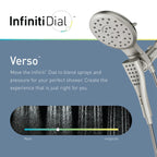 MOEN 220C2SRN  Eight-Function 7" Diameter Spray Head Standard With Handshower In Spot Resist Brushed Nickel