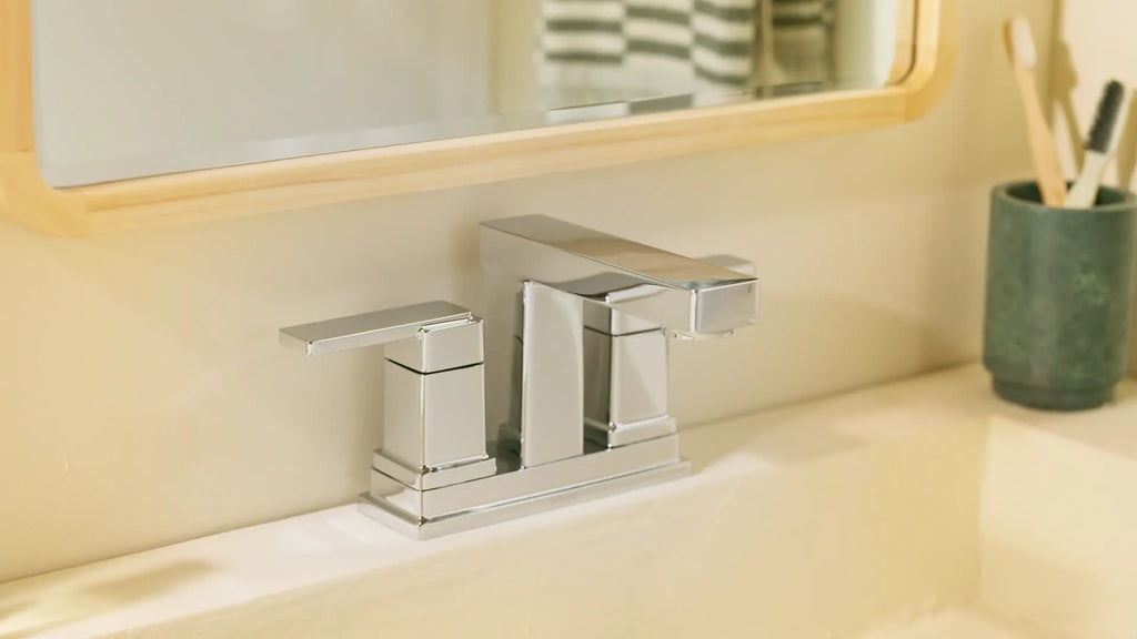 MOEN 6815BN Iver Two-Handle Centerset Bathroom Sink Faucet - Brushed Nickel