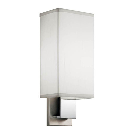 KICHLER 10438NCHLED 14.25" LED Wall Sconce Brushed Nickel & Polished Chrome