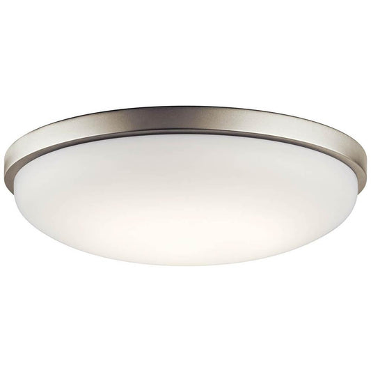 KICHLER 10765NILED Ceiling Space 17.75" LED Flush Mount Brushed Nickel