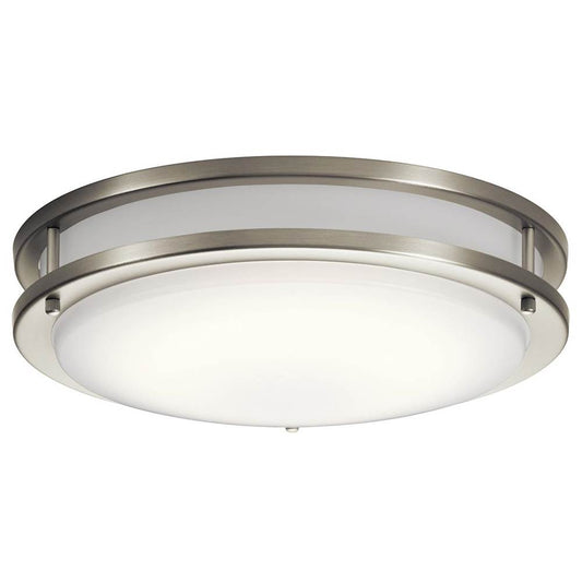 KICHLER 10769NILED Avon 14" LED Flush Mount with Acrylic in Brushed Nickel