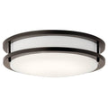 KICHLER 10784OZLED 11.75" LED Flush Mount Olde Bronze