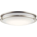 KICHLER 10786NILED LED 17.75" Flush Mount Brushed Nickel