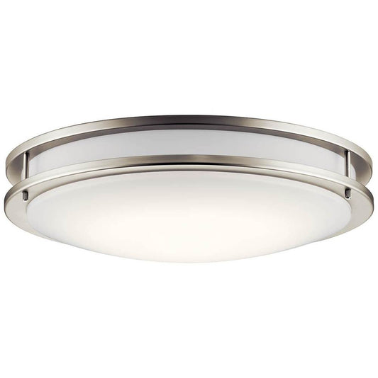 KICHLER 10788NILED Avon 24" LED Flush Mount with Acrylic in Brushed Nickel