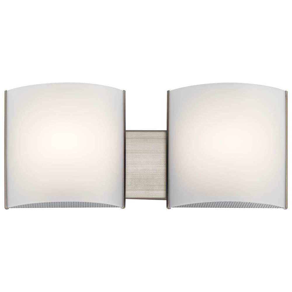 KICHLER 10798NILED 19.25" 2 Light LED Vanity Light Brushed Nickel
