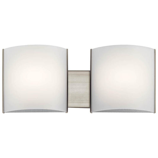 KICHLER 10798NILED 19.25" 2 Light LED Vanity Light Brushed Nickel