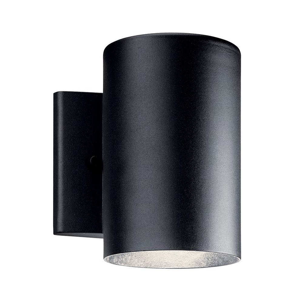 KICHLER 11250BKT30 Cylinder 3000K LED 7" Wall Light Textured Black