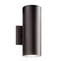 KICHLER 11251AZT30 Cylinder 3000K LED 12" Wall Light Textured Architectural Bronze