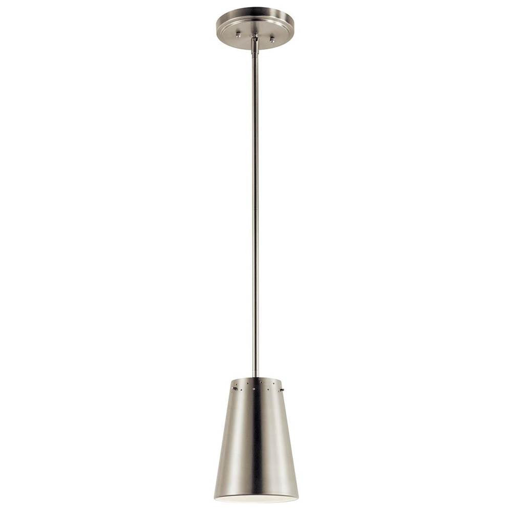KICHLER 11314NILED 6" 1 Light LED Mini Pendant Brushed Nickel