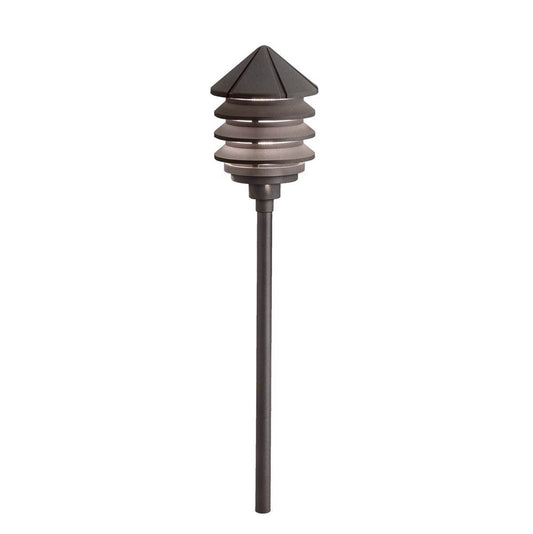 KICHLER 15005AZT Three Tier 12V Path Light Textured Architectural Bronze