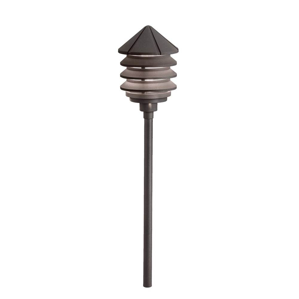 KICHLER 15005AZT Three Tier 12V Path Light Textured Architectural Bronze