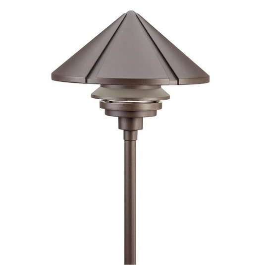 KICHLER 15211AZT Large One Tier 120V Path Light Textured Architectural Bronze