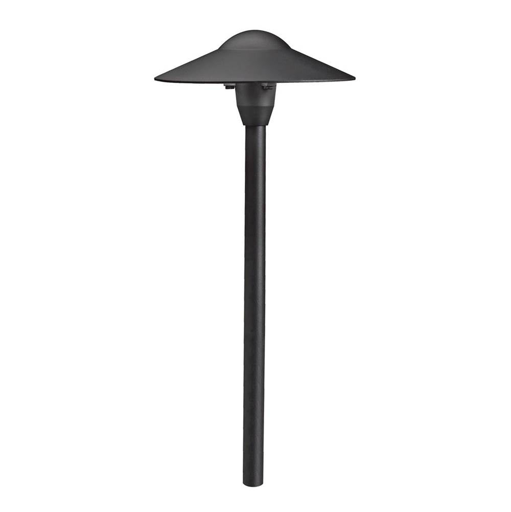 KICHLER 15310BKT 8" Dome 12V Path Light Textured Black