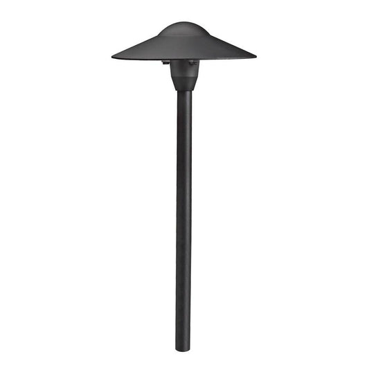 KICHLER 15310BKT 8" Dome 12V Path Light Textured Black