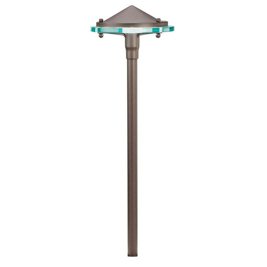 KICHLER 15317AZT Glass & Metal 12V Path Light Textured Architectural Bronze