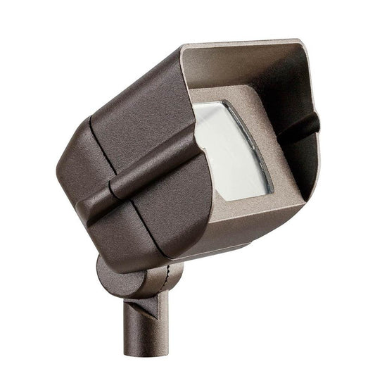 KICHLER 15396AZT 12V Mini Hooded Adjustable Wide Flood Textured Architectural Bronze