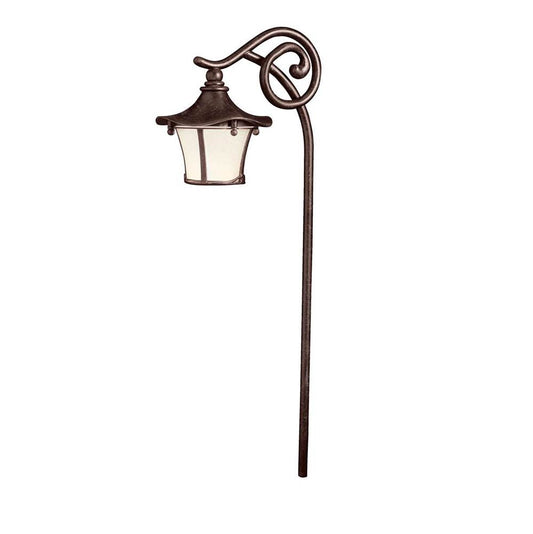 KICHLER 15420AGZ Cotswold 12V Lantern Path Light Aged Bronze