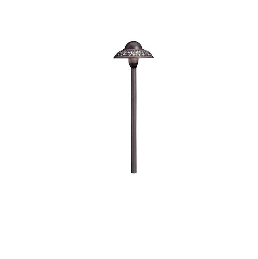 KICHLER 15457AZT 12V Pierced Dome Path Light Textured Architectural Bronze