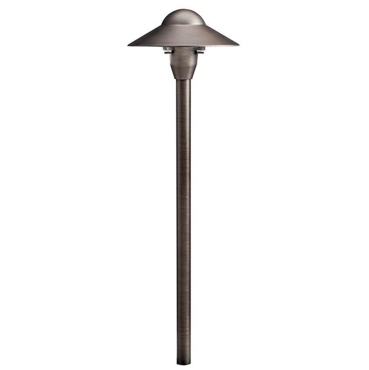 KICHLER 15470CBR 12V Cast Brass 6" Dome Path Light Centennial Brass