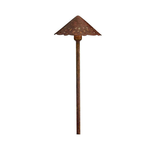 KICHLER 15471TZT Cast Hammered Roof 12V Path Light Textured Tannery Bronze