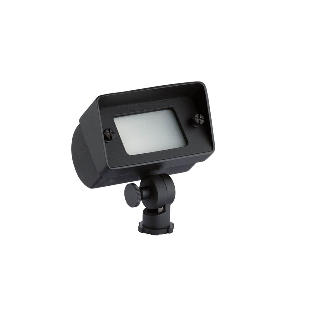 KICHLER 15476BKB Mini Wall Wash Black Brass 12V Drop-In Accent Fixture