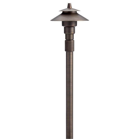 KICHLER 15502CBR 12V Small Adjustable Height Path Light Centennial Brass