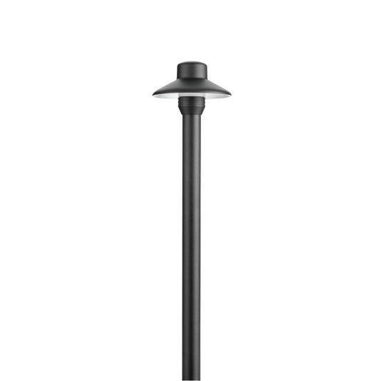 KICHLER 15506BKB 12V Brass 3" Dome Small Hat Path Light in Black Brass (Drop-In)