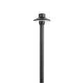 KICHLER 15506BKB 12V Brass 3" Dome Small Hat Path Light In Black Brass (Drop-In)