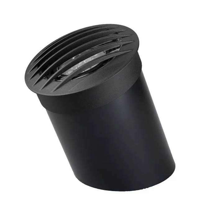 KICHLER 15508BKB Well Light With Brass Rock Guard Par36 (Drop-In) In Black Brass