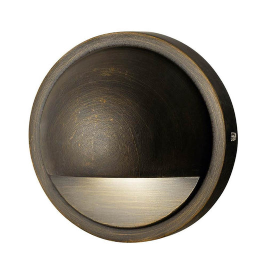KICHLER 15764CBR30 12V LED 3000K Half Moon Deck Light Centennial Brass