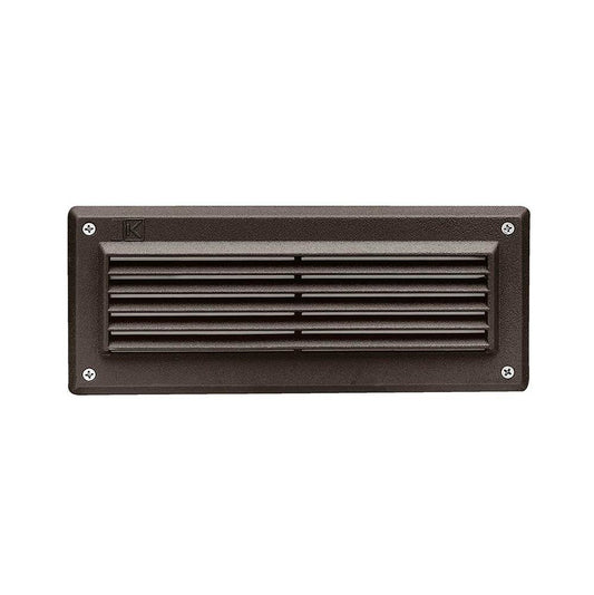 KICHLER 15773AZT27R Louvered Brick Light 2700K LED Textured Architectural Bronze