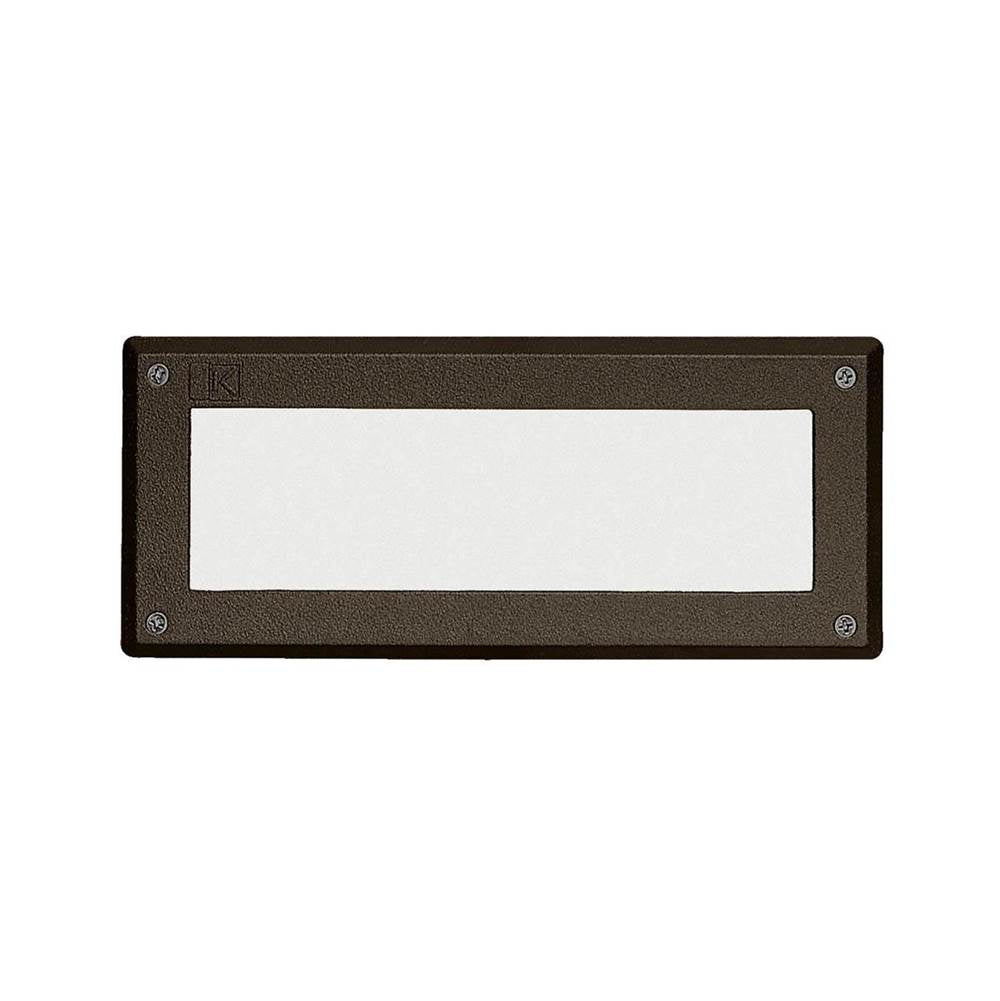 KICHLER 15774AZT30R Brick Light (without Louvers) 3000K LED Textured Architectural Bronze