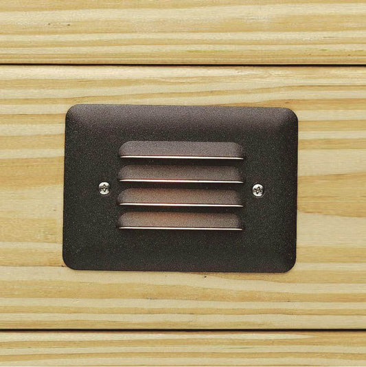 KICHLER 15782AZT27R 2700K Louvered LED Mini Step Light in Textured Architectural Bronze