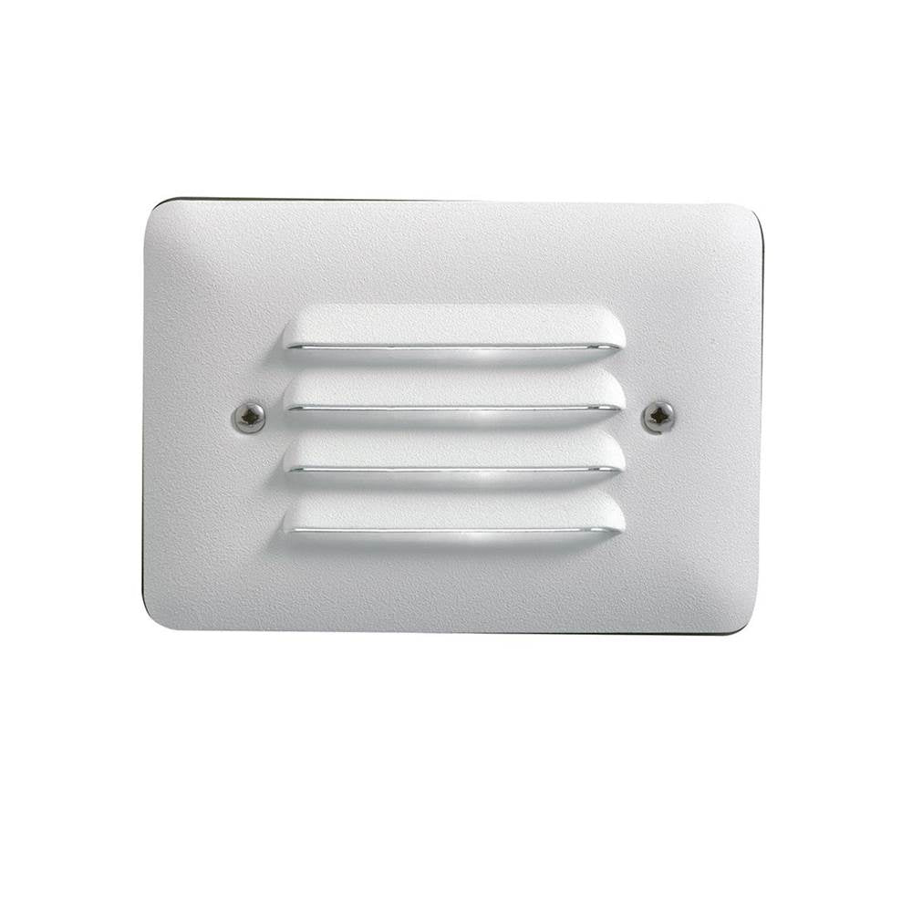 KICHLER 15782WHT27R 2700K Louvered LED Mini Step Light in Textured White