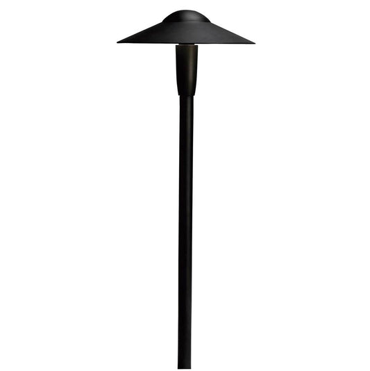 KICHLER 15810BKT30R 8" Dome 3000K LED Path Light Textured Black