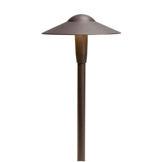 KICHLER 15811AZT30R Short Dome 3000K LED Path Light Textured Architectural Bronze