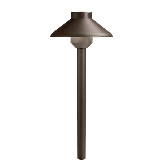 KICHLER 15820AZT27 Stepped Dome 12V 2700K Path Light Textured Architectural Bronze