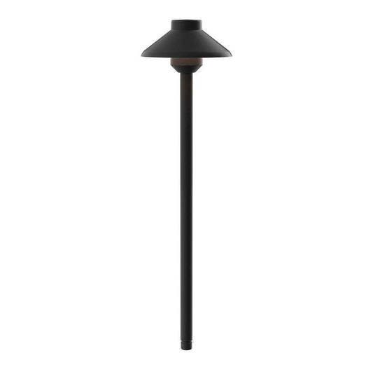 KICHLER 15820BKT30 Stepped Dome 12V 3000K Path Light Textured Architectural Bronze