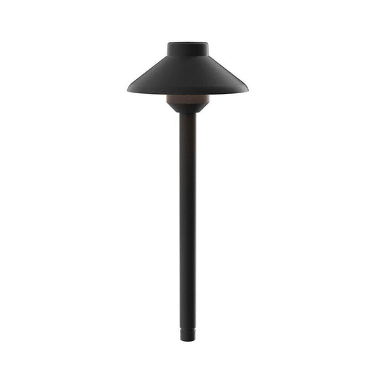 KICHLER 15821BKT27 Short Stepped Dome 2700K LED Path Light Textured Architectural Bronze