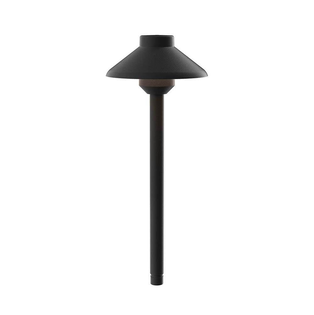 KICHLER 15821BKT27 Short Stepped Dome 2700K Led Path Light Textured Architectural Bronze