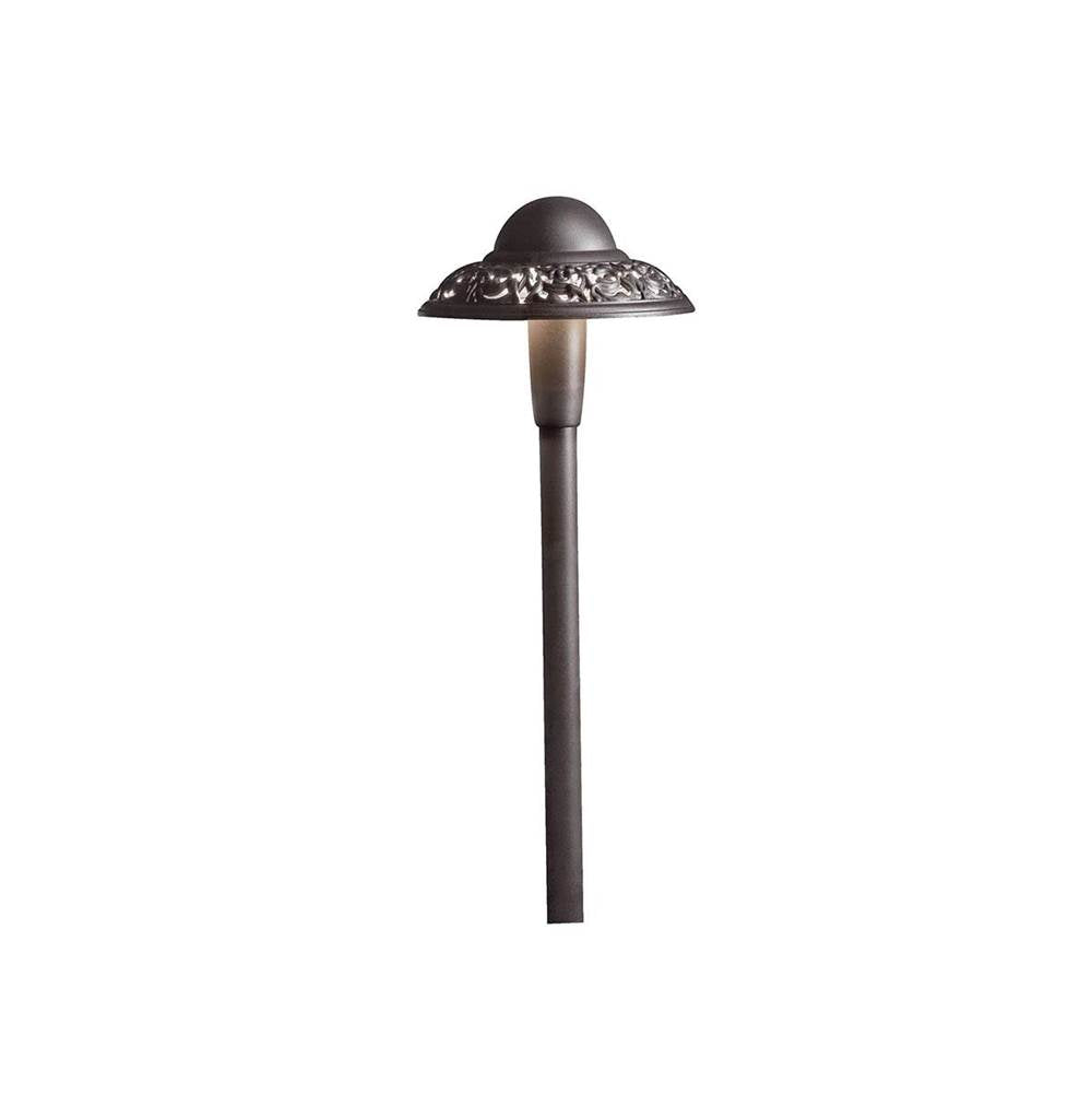 KICHLER 15857AZT27R Pierced Dome 2700K LED Path Light Textured Architectural Bronze