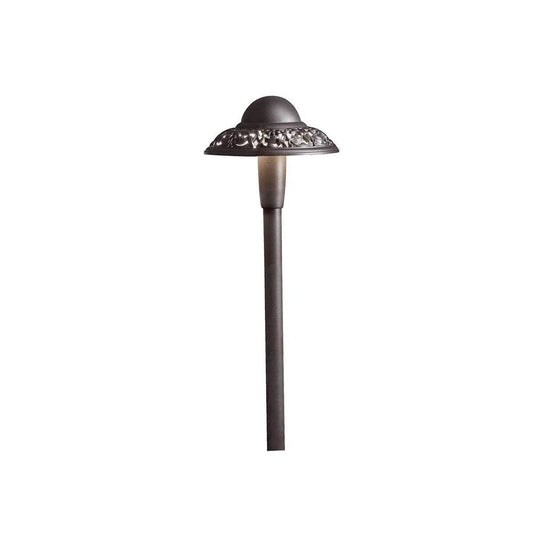 KICHLER 15857AZT27R Pierced Dome 2700K LED Path Light Textured Architectural Bronze